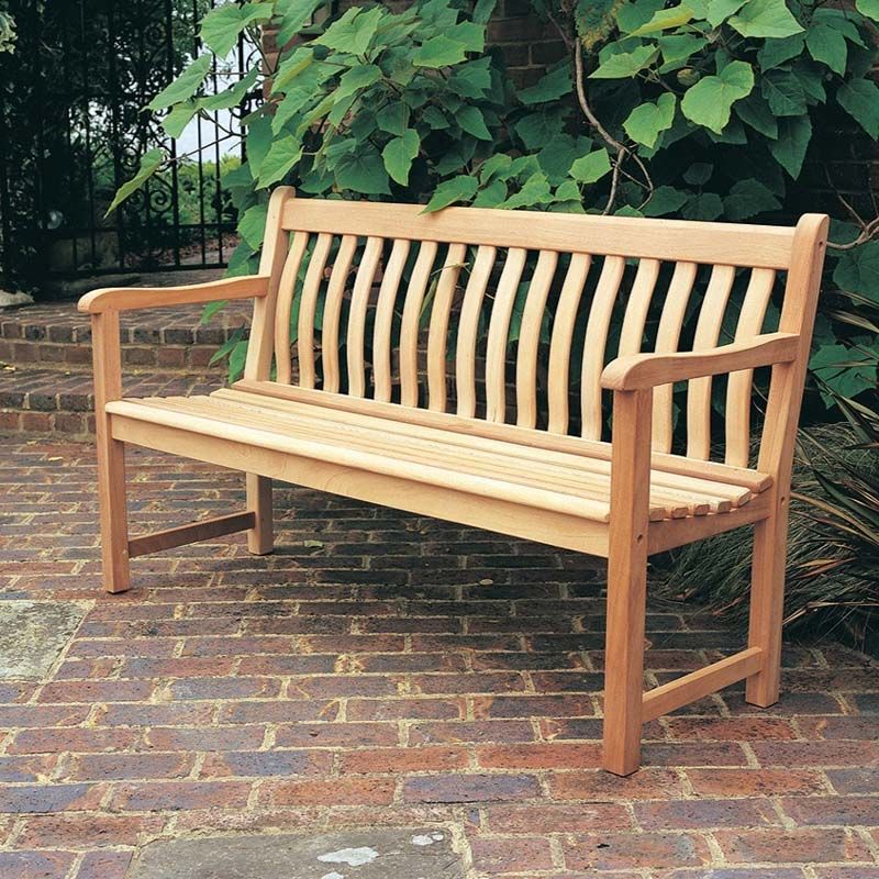 MAHOGANY 3 SEAT BROADFIELD BENCH