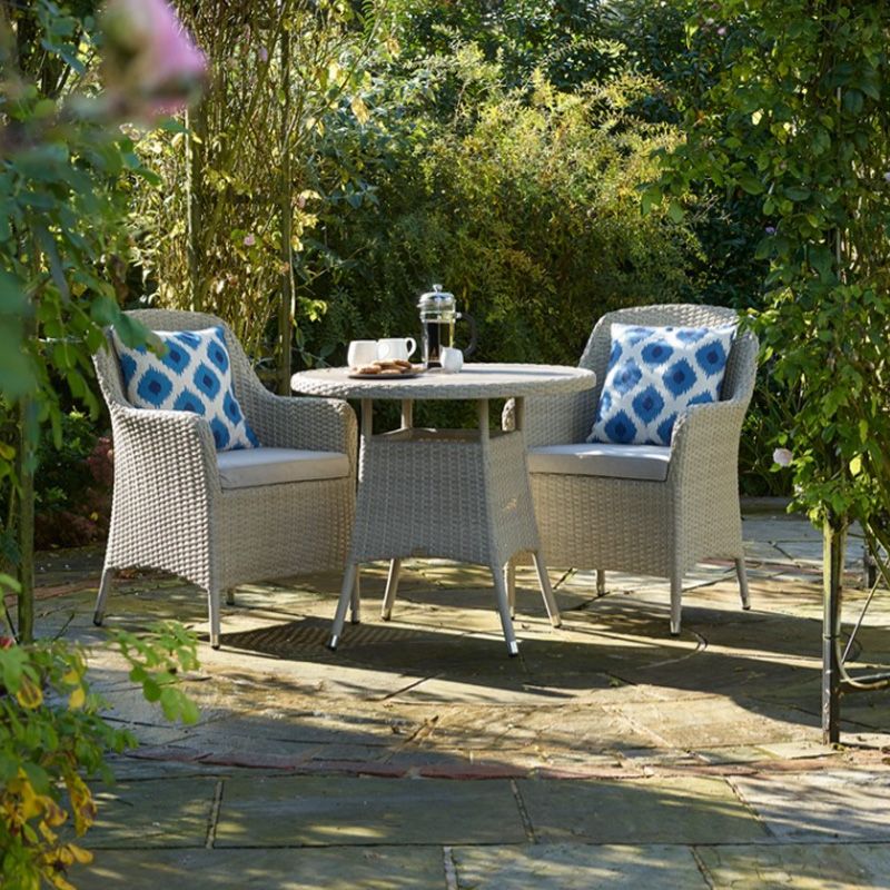 TETBURY ROUND BISTRO SET NUTMEG