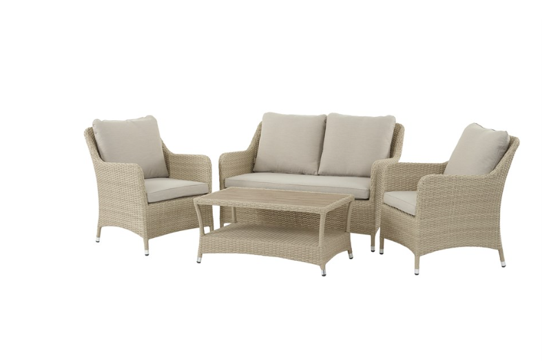 TETBURY DEUXE 2 SOFA 2 CHAIR TABLE NUTMEG