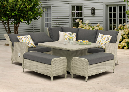 CHEDWORTH RECLINING SQUARE SOFA WITH FIREPIT