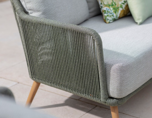 COMO FERN GREEN 2 SEAT SOFA SET