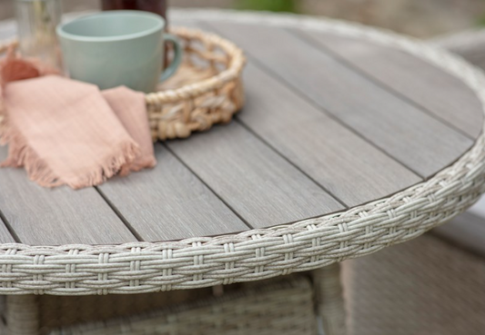 TETBURY ROUND BISTRO SET NUTMEG