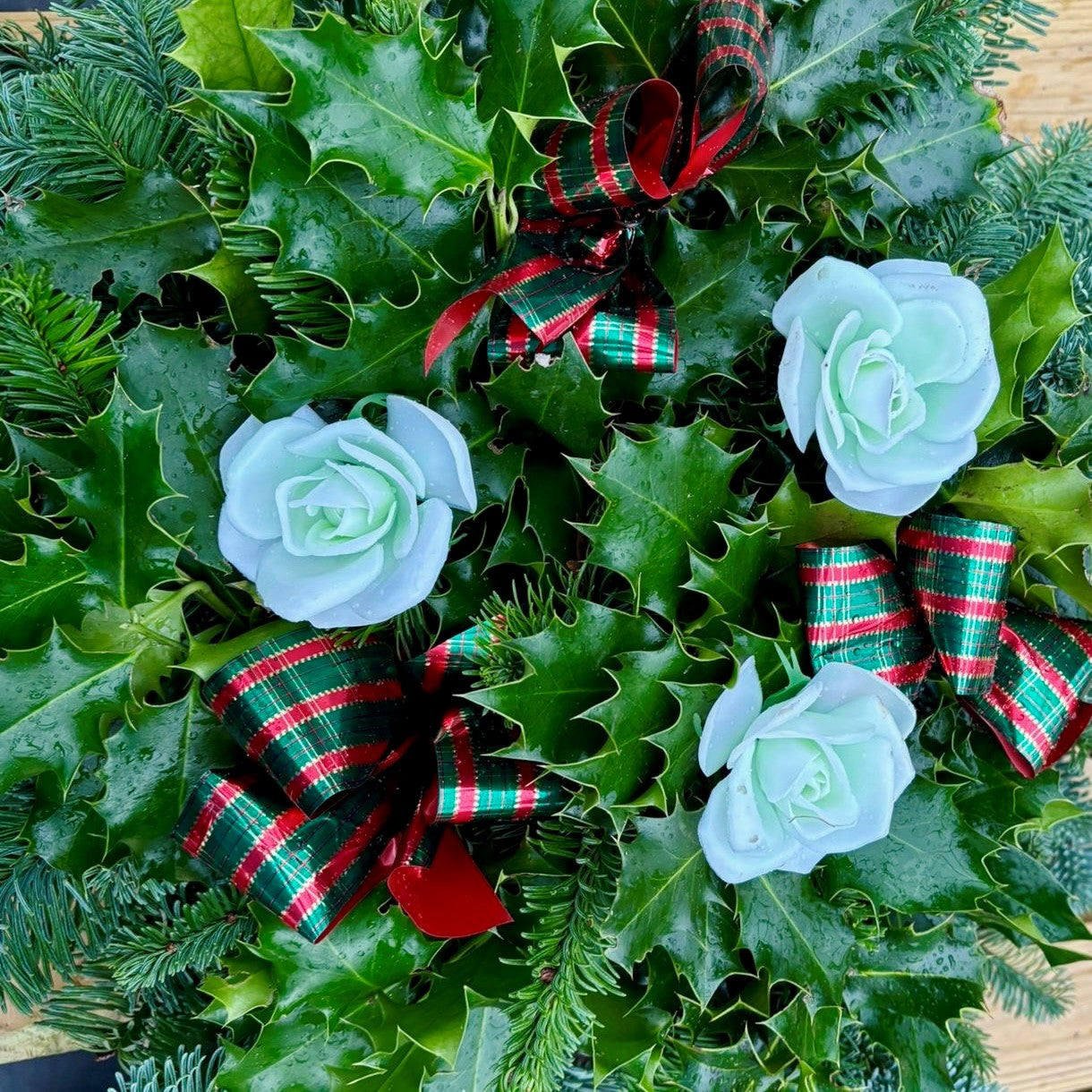 Ribbon & Flower Wreath