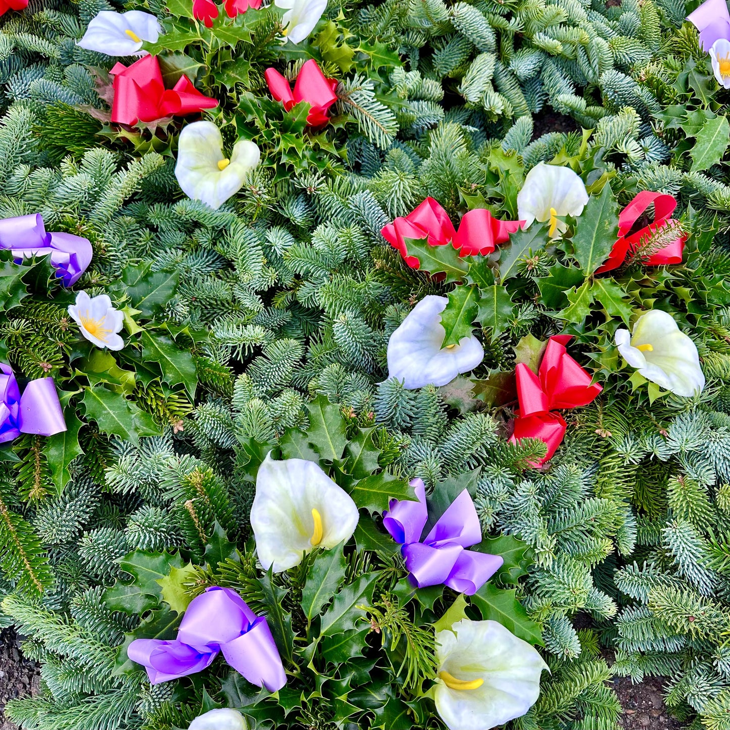 Ribbon & Flower Wreath