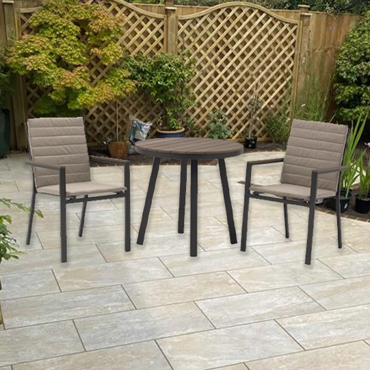 FLORENCE 80CM BISTRO SET ROUND