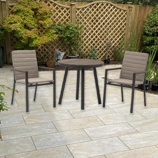 FLORENCE 80CM BISTRO SET ROUND