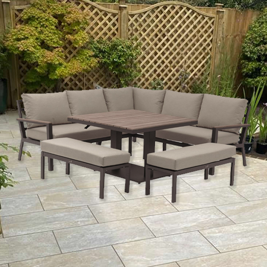 FLORENCE SOFA ADJUSTABLE SET WITH 2 BENCHES