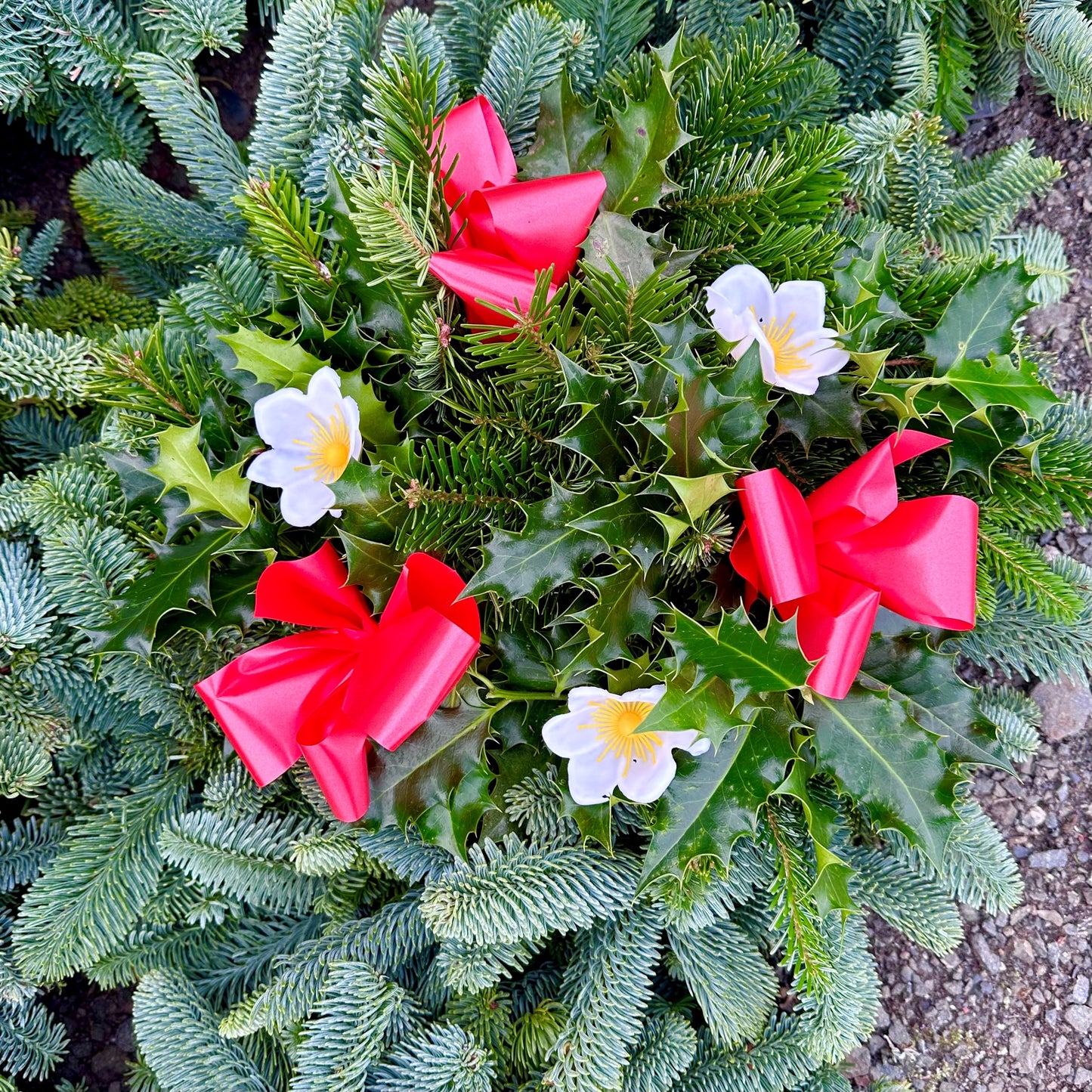 Ribbon & Flower Wreath