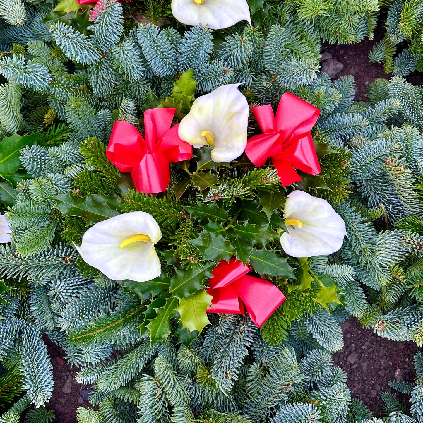 Ribbon & Flower Wreath