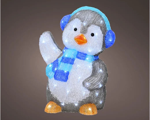 Led Penguin with earmuffs