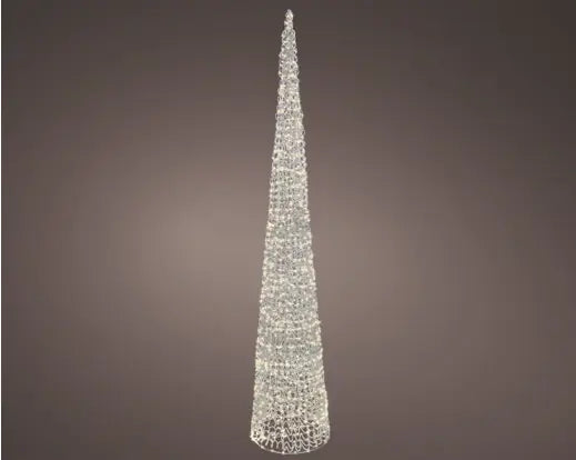 LED CONE 180CM SILVER