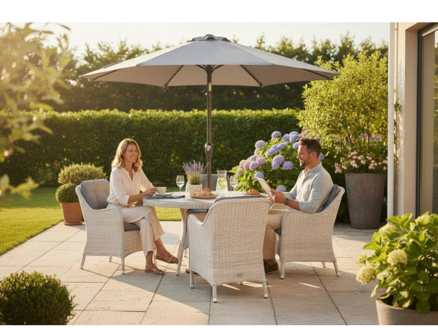 CANNES 4 SEAT DINING SET