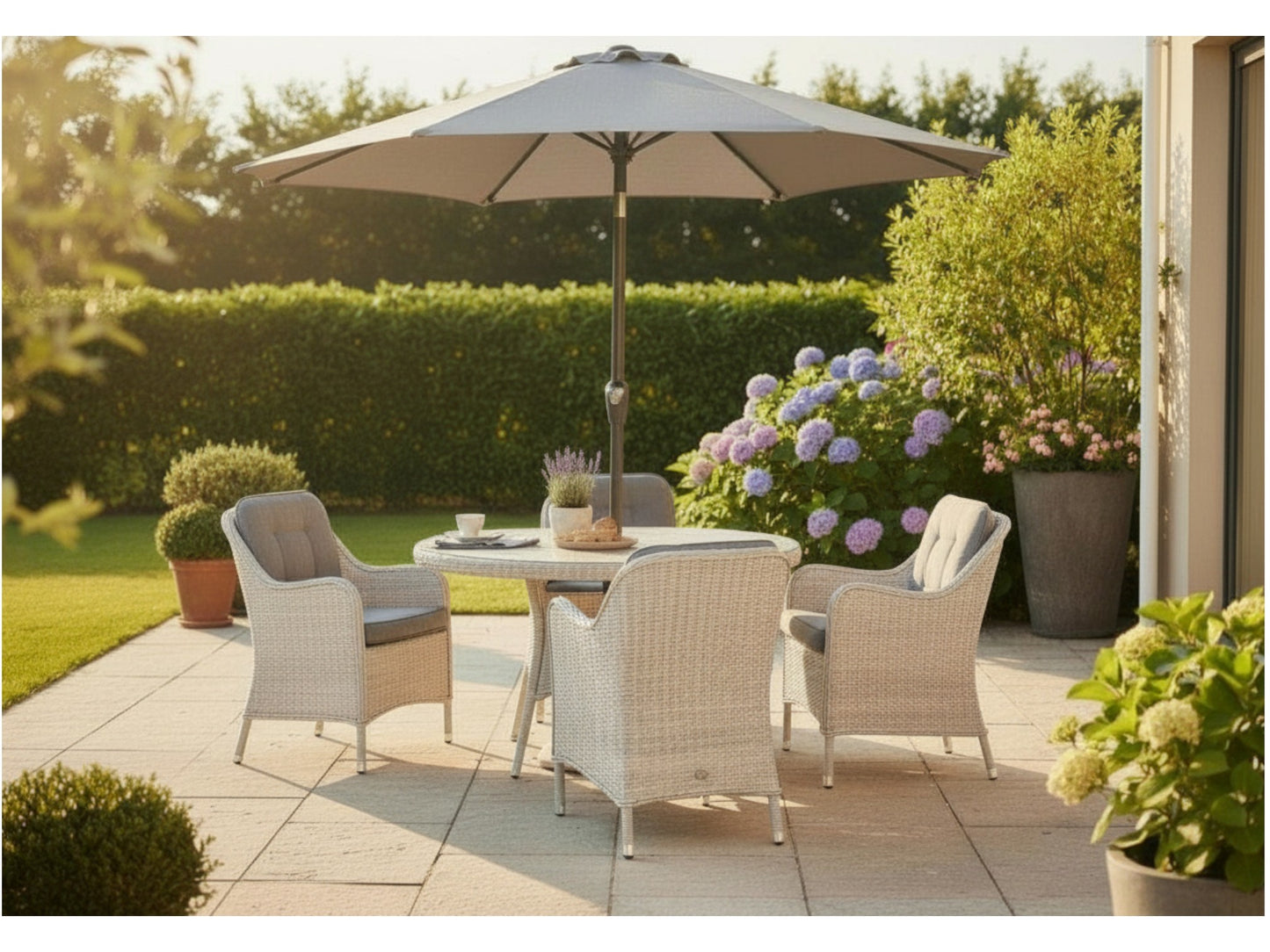 CANNES 4 SEAT DINING SET