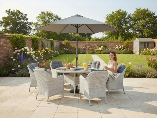CANNES 6 SEAT DINING SET