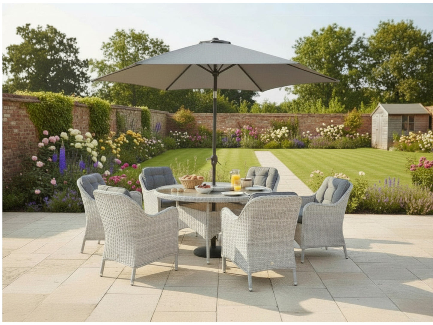 CANNES 6 SEAT DINING SET