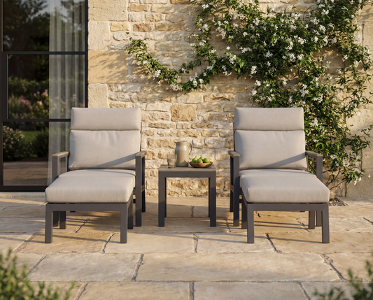 FLORENCE 2 RECLINING SOFA CHAIR FOOTSTOOLS & COFFEE TABLE