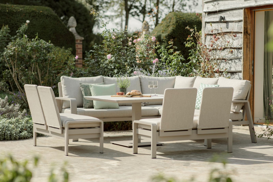 LATTE PRAGUE SQUARE SOFA & ADJUSTABLE TABLE SET