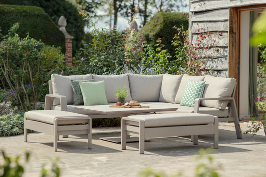 LATTE PRAGUE SQUARE SOFA & ADJUSTABLE TABLE SET