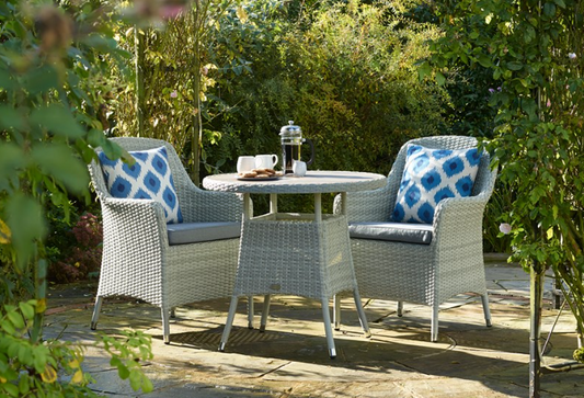 TETBURY 80CM ROUND BISTRO SET CLOUD
