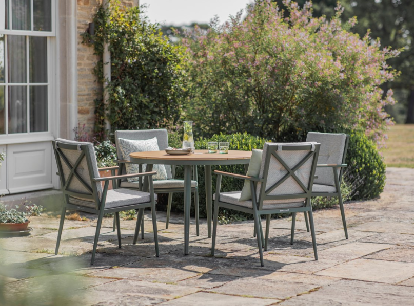 WISLEY SAGE 4 SEAT ROUND DINING SET