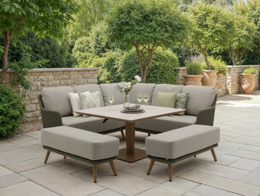 COMO FERN SQAURE SOFA ADJ TABLE