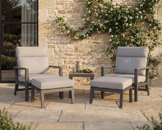 FLORENCE 2 RECLINING SOFA CHAIR FOOTSTOOLS & COFFEE TABLE