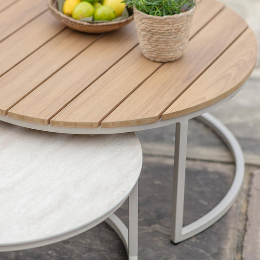 MIAMI L SHAPE SOFA COFFEE TABLE CHAIRS