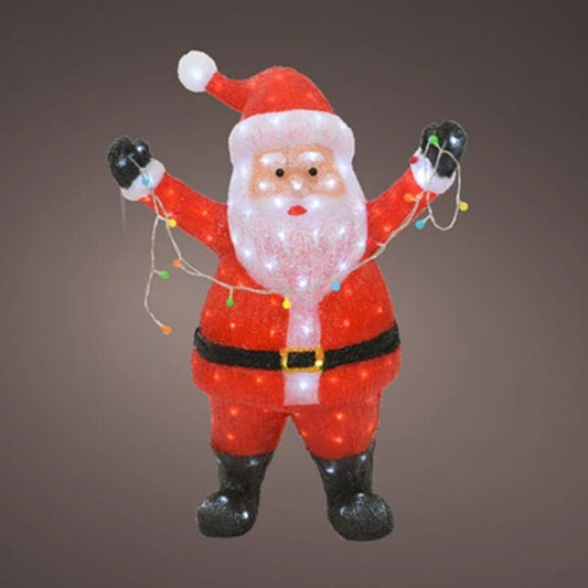 Led Santa Acrylic Santa Flashing Effect